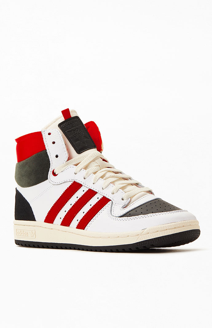adidas Top Ten RB White Red Shoes PacSun