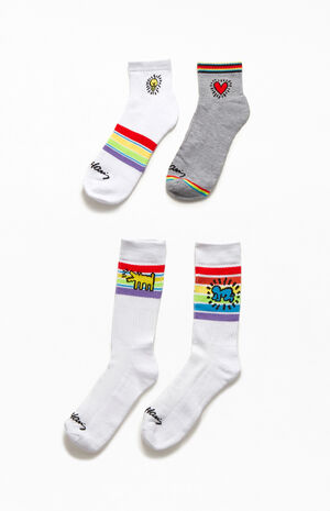 Four-Pack Keith Haring Socks Gift Box Set | PacSun