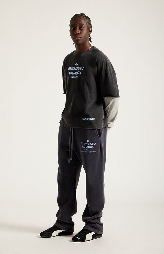 Pacsun Visions Of A Paradox Fleece Baggy Sweatpants
