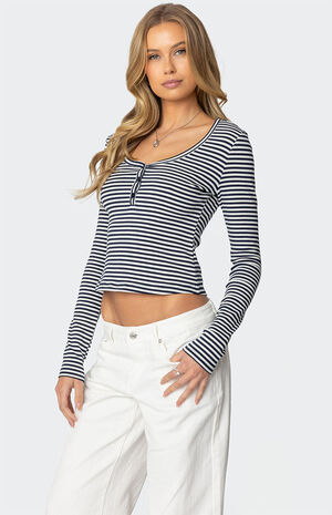 Jocelyn Striped Top image number 3