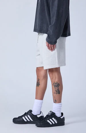 Oatmeal Fleece Volley Shorts image number 3