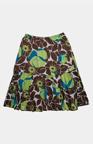 Brown 2000s Y2K Midi Skirt image number 2