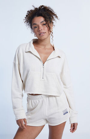 Heather Oatmeal 1980 Sweat Shorts image number 1