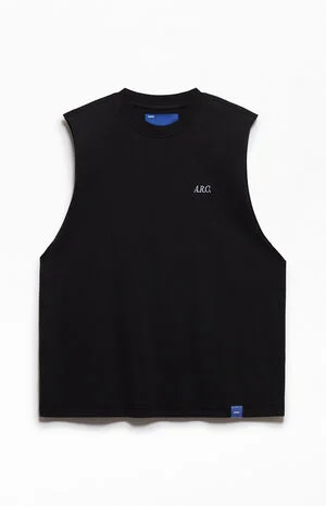 Black Standard Cut Off Muscle T-Shirt image number 1
