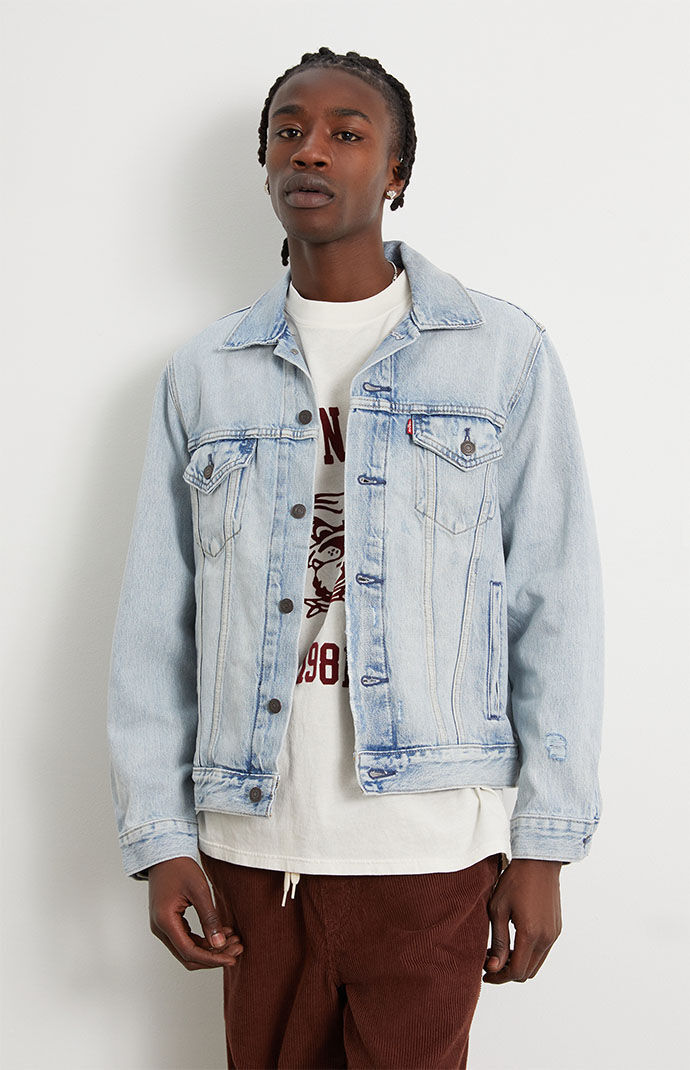 Levi's trucker jacket light blue outlet