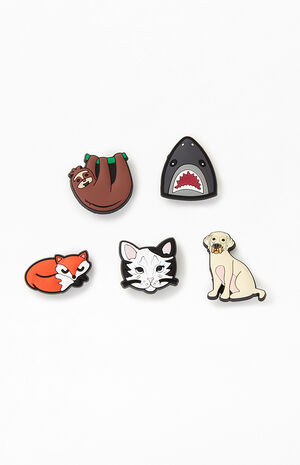 Kids 5 Pack Animal Lover Jibbitz Shoe Charms image number 1