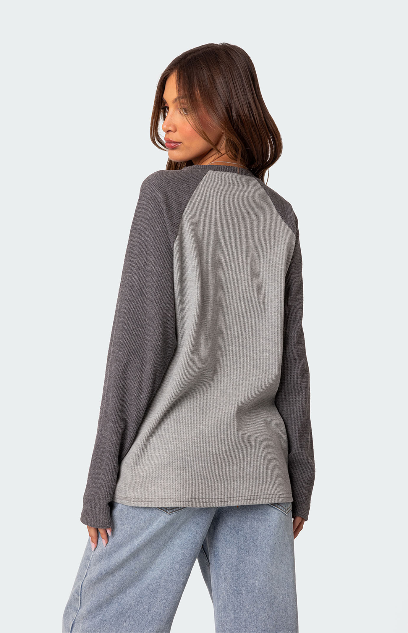 Edikted Me Time Oversized Waffle Top | PacSun