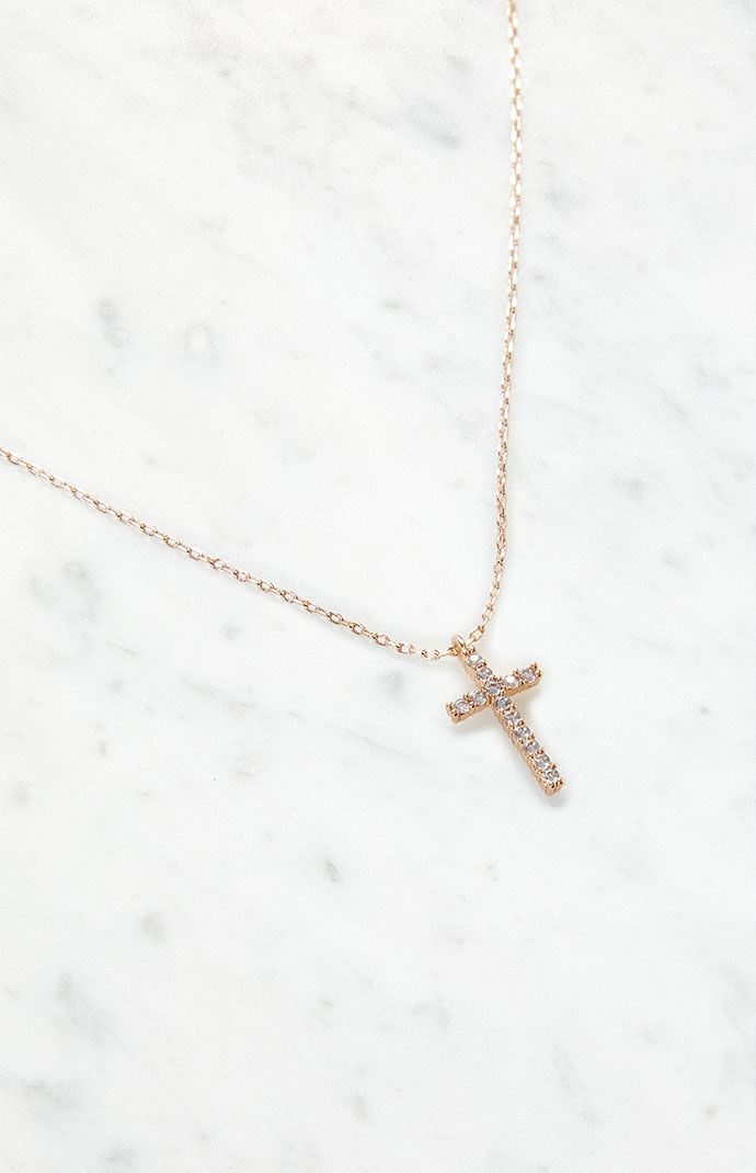 Gold Cross Charm Bracelet