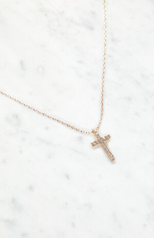 Gold Cross Charm Bracelet image number 2