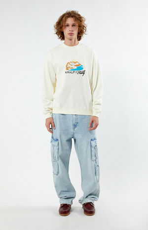 Amalfi Coast Embroidery Crew Neck Sweatshirt image number 4