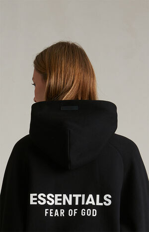 Women's Black Fleece Cropped Hoodie image number 5