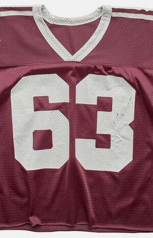 90s 63 Jersey V-neck Cropped Graphic Top image number 2