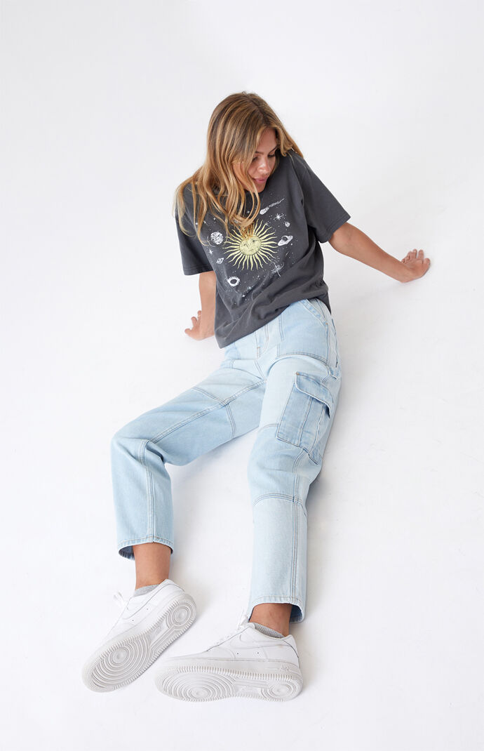 denim cargo pants