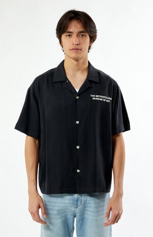 x PacSun Cropped Camp Shirt image number 1