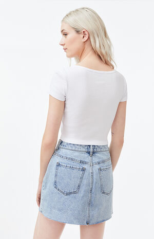 Brandy Melville White Zelly Top