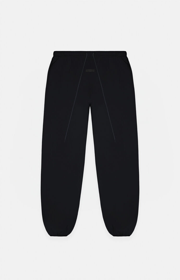 Fear of God Essentials Essentials Jet Black Sweatpants | PacSun