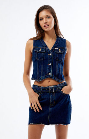 Elle Denim Belt Mini Skirt image number 3