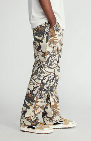 Cream & Brown Authentic Chino Loose Pants image number 3