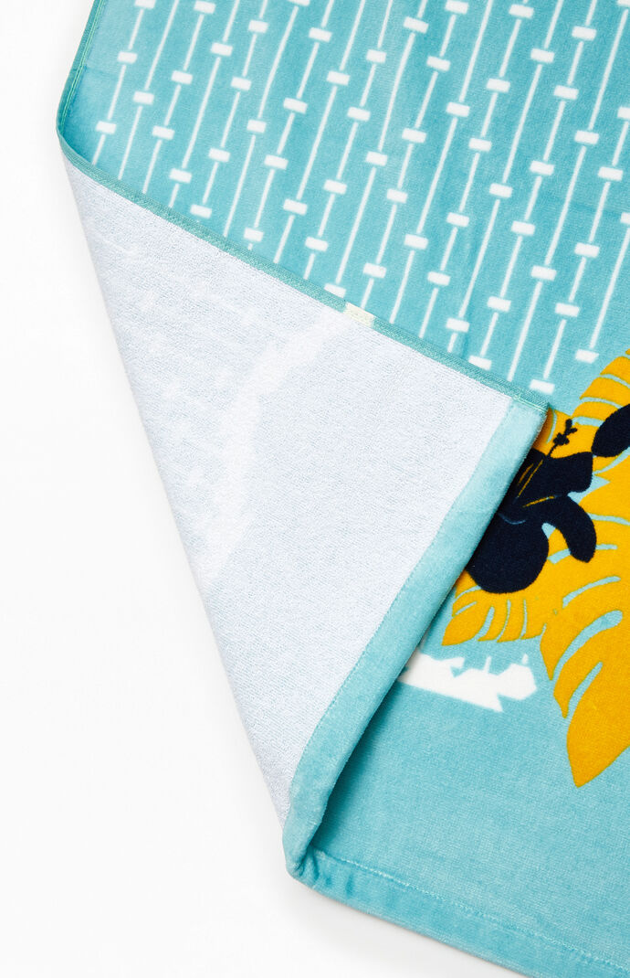Blue Print Beach Towel