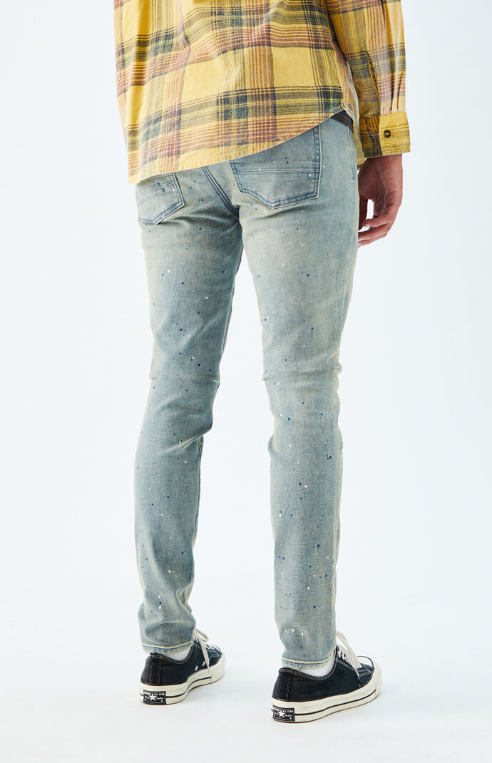 Light Splatter Stacked Skinny Jeans