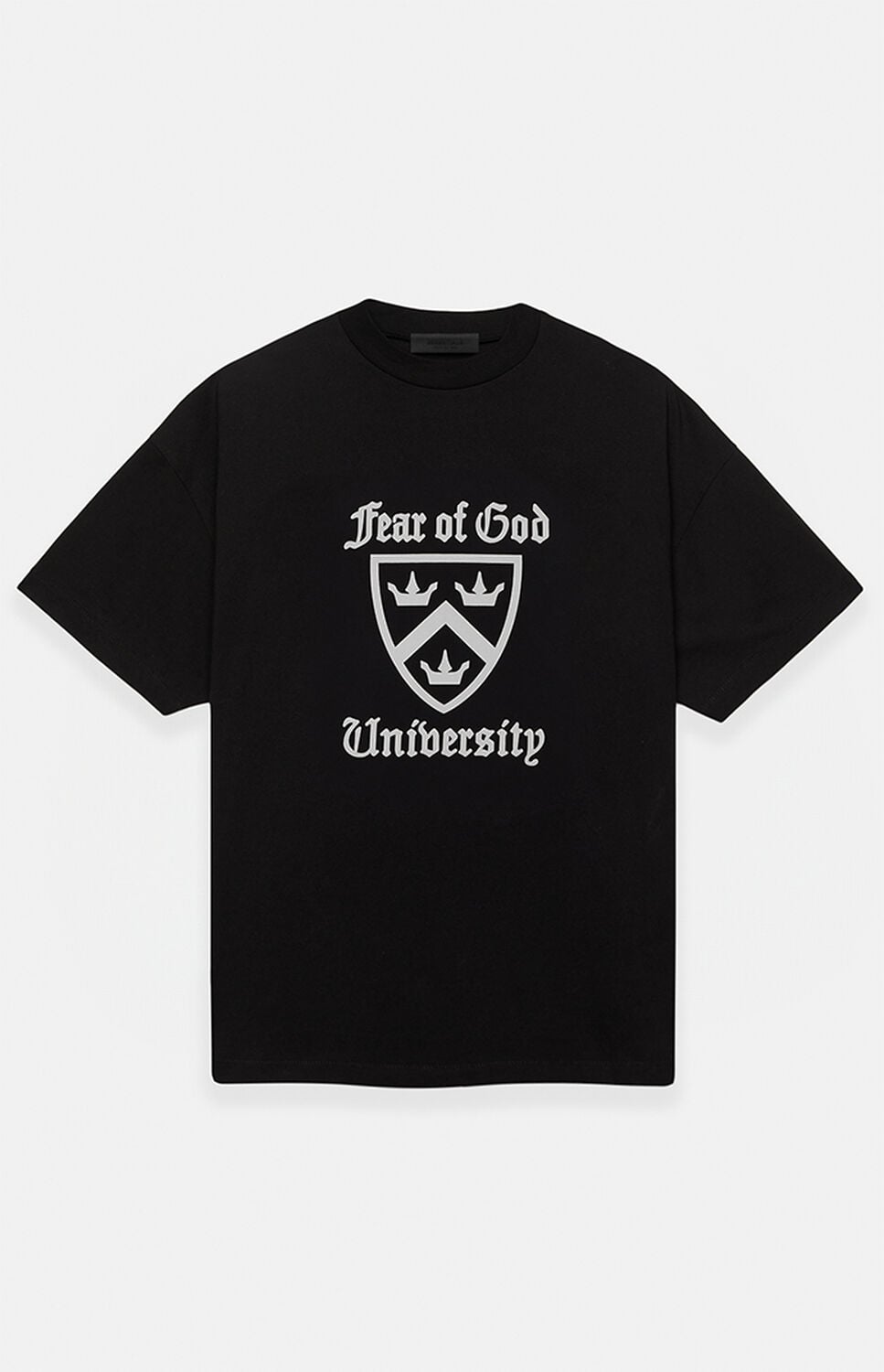 Fear of God ESSENTIALS Black Heavy Crew Neck T-Shirt