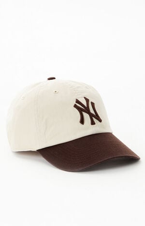 Cream New York Yankees Strapback Dad Hat