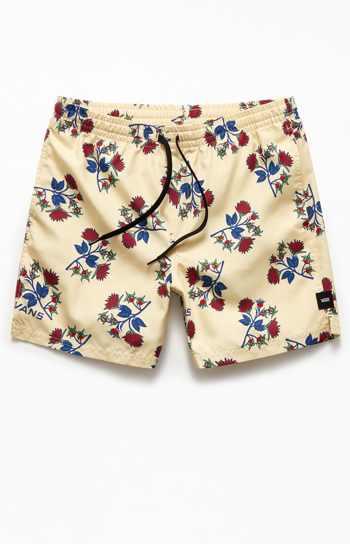 Recycled Floral Mixed 16" Swim Trunks