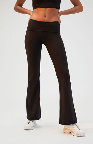 PAC WHISPER Active Fold-Over Waistband Flare Yoga Pants image number 2