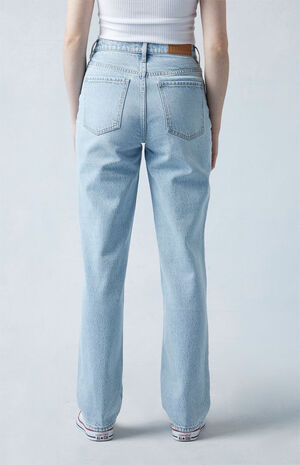 Eco Light Indigo V-Dip Dad Jeans image number 4