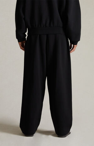 Jet Black Relaxed Lounge Pants image number 5