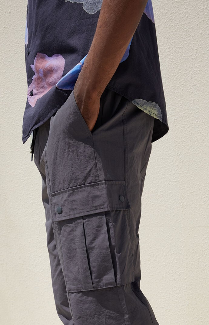 Charcoal gray cargo pants discount
