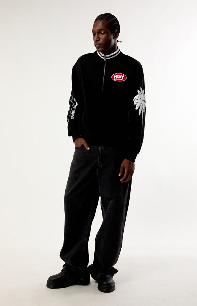 PLAY PALM ANGELS Palm Logo Quarter Zip Sweatshirt | Pacsun