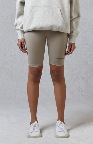 Essentials Tan Biker Shorts image number 2