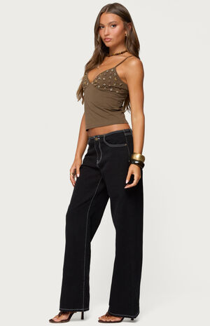 Nora Buttons V Neck Tank Top image number 4