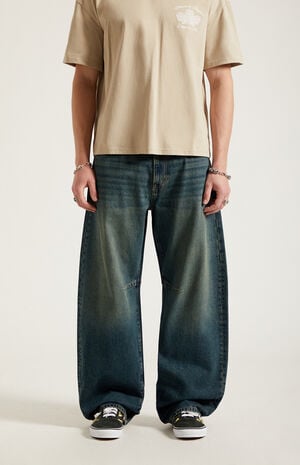 Mason Baggy Barrel Jeans Dart Dark Blue Tint image number 2