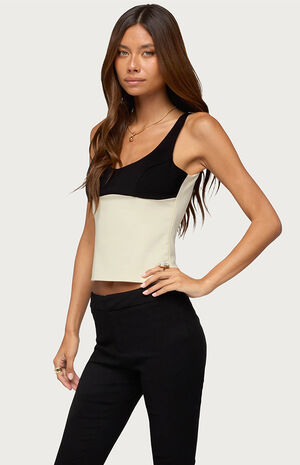 Clarinda Contrast Tank Top image number 2