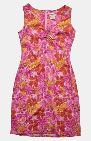 2000s Floral Midi V-Neck Dress image number 1