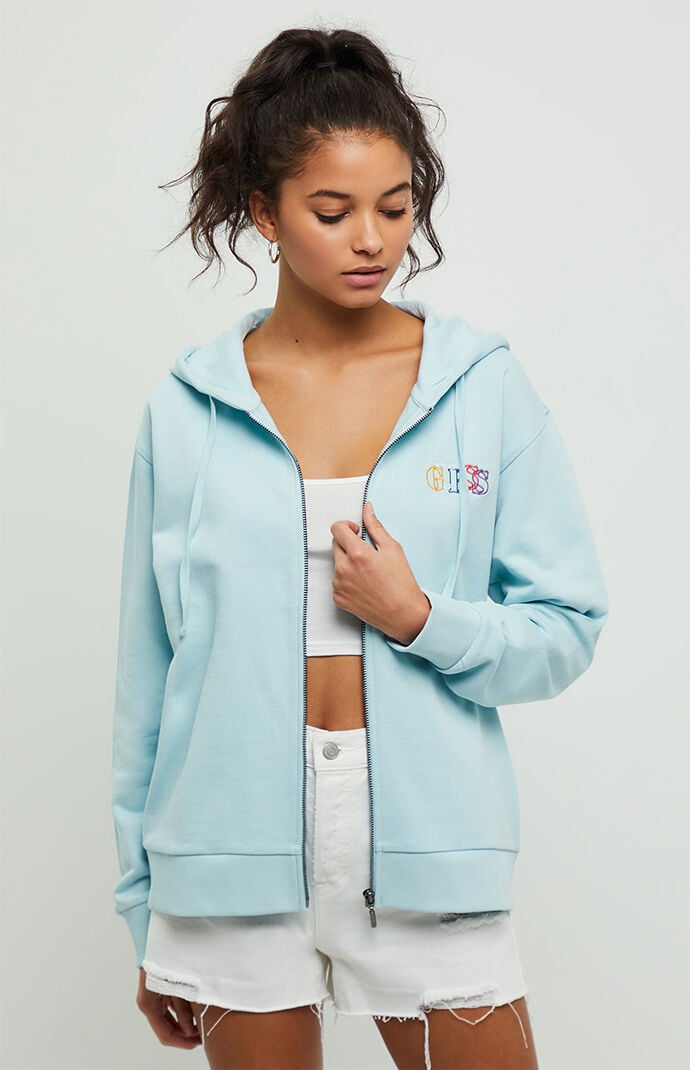 guess zip up hoodie
