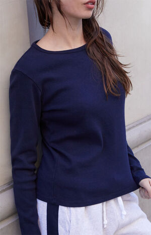 Black Leah Long Sleeve Top image number 2