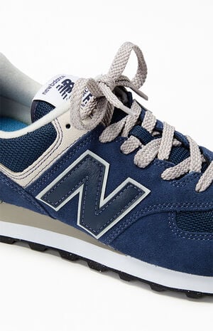 Women's Navy 574 Sneakers image number 6