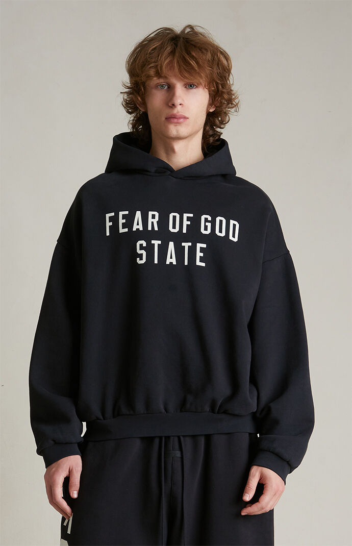 国内発送☆FEAR OF GOD☆HEAVY FLEECE HOODIE/BLACK Heavy Fleece Hoodie - Black | Fear of God ESSENTIALS | Fear