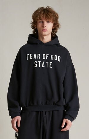 Black Heavy Fleece Hoodie image number 2