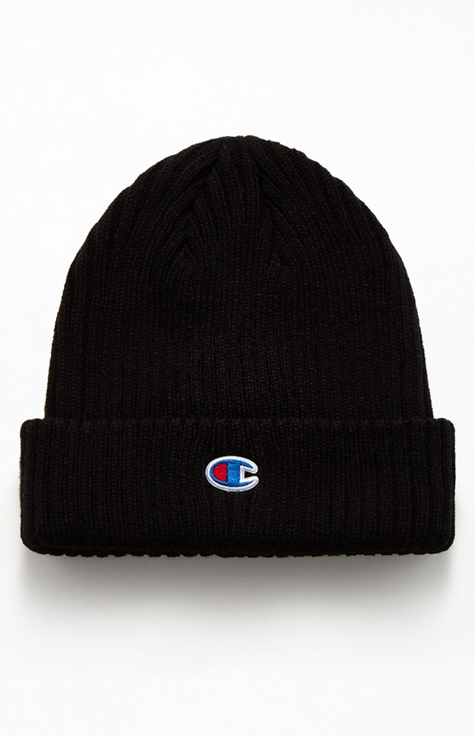 C Logo Ribbed Beanie