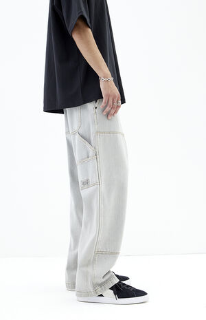 Gray Wash Baggy Carpenter Jeans image number 3