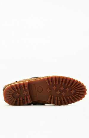 Brown Suede 3-Eye Classic Lug Boat Shoes image number 4