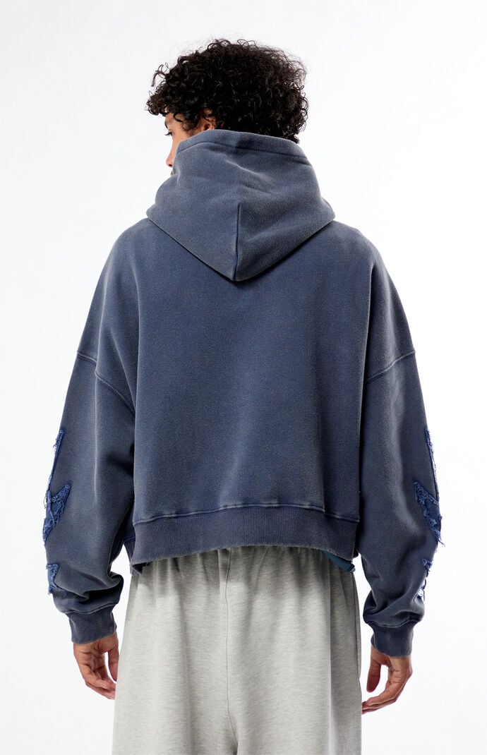 Pacsun Void Raw Applique Cropped Hoodie