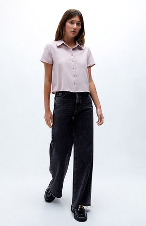 '90s Button Down Woven Top image number 4