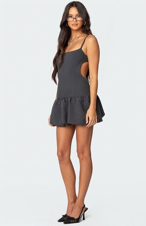 Backless Bubble Skirt Mini Dress image number 4