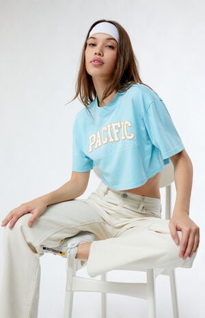 Pacific Sunwear Arch Cropped T-Shirt