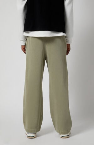 Green Fleece Extreme Baggy Sweatpants image number 4